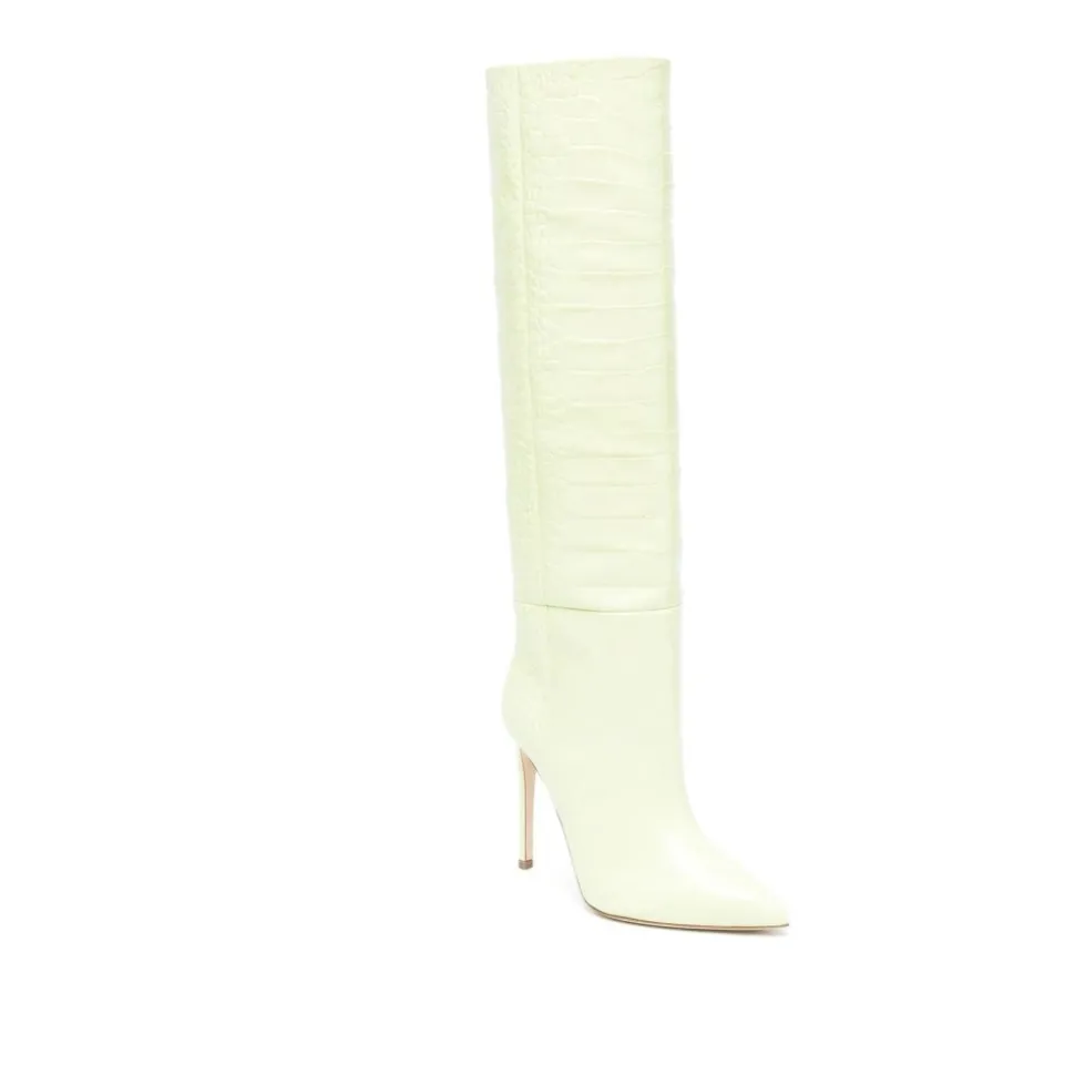 Eleganti Stivaletti Verdi con Tacco Alto