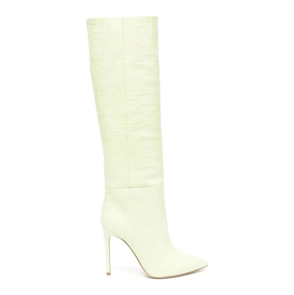 Eleganti Stivaletti Verdi con Tacco Alto