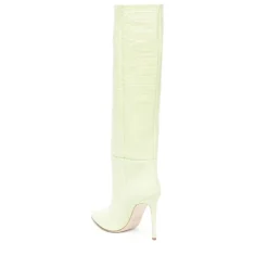 Eleganti Stivaletti Verdi con Tacco Alto