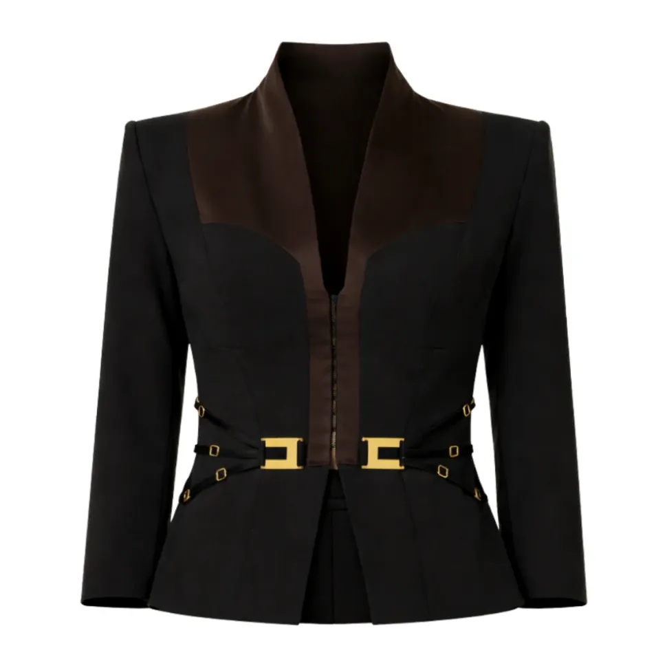 Elisabetta Franchi Jackets Black