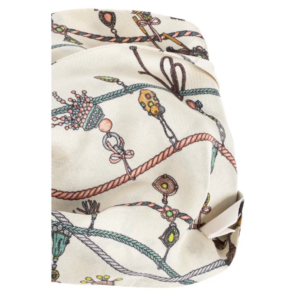 Fascia per capelli in twill di seta stampata