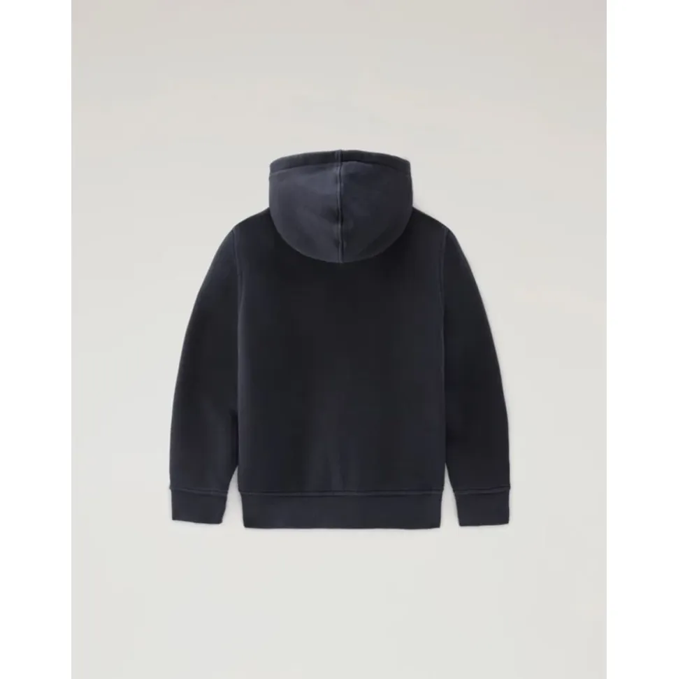 Felpa con cappuccio e zip integrale