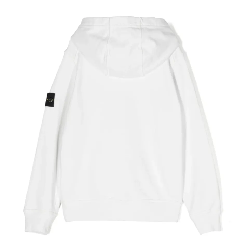 Felpa con cappuccio in cotone con logo Compass