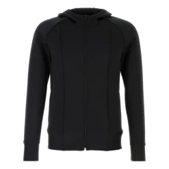 Felpa con cappuccio in neoprene con VLogo goffrato
