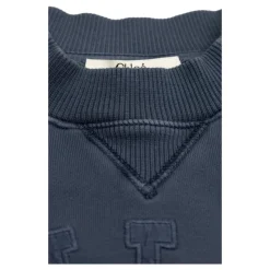 Felpa con logo ricamato