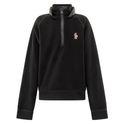 Felpa con mezza zip