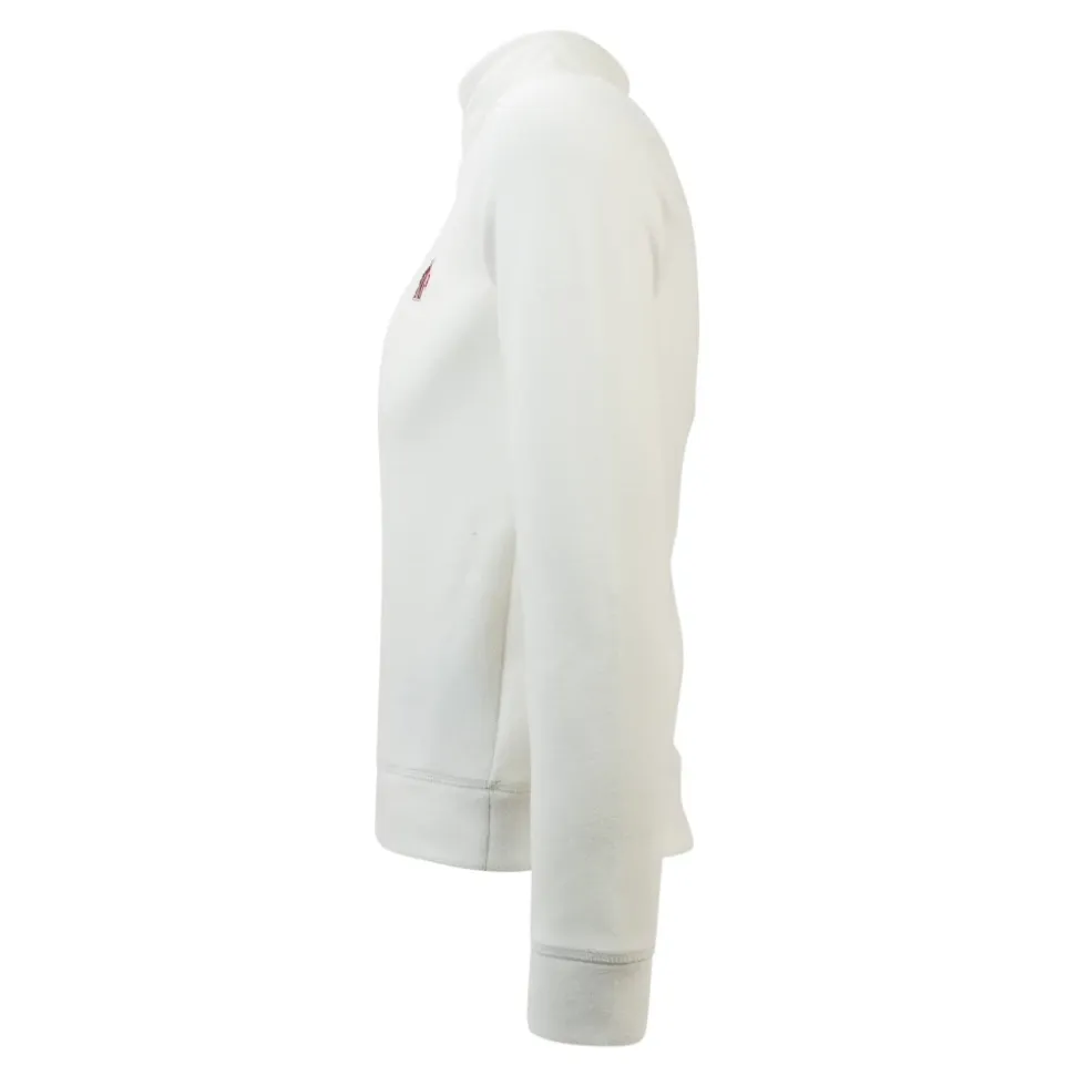 Felpa con zip e patch logo