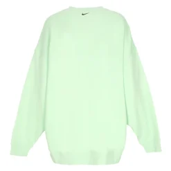 Felpa Crewneck Verde/Nera con Logo Swoosh