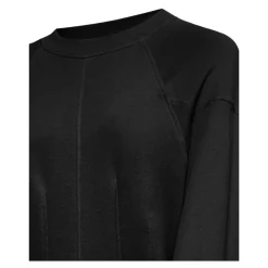 Felpa cropped con maniche a palloncino