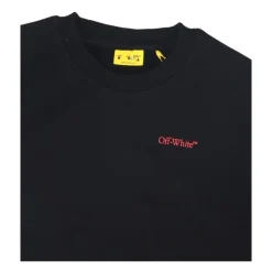 Felpa Girocollo con Logo Freccia Outline in Flock
