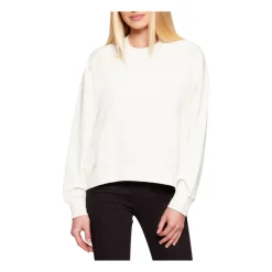 Felpa in Cotone con Logo Goffrato