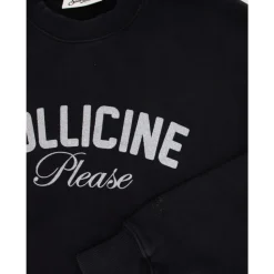 Felpa in Cotone con Logo sul Petto