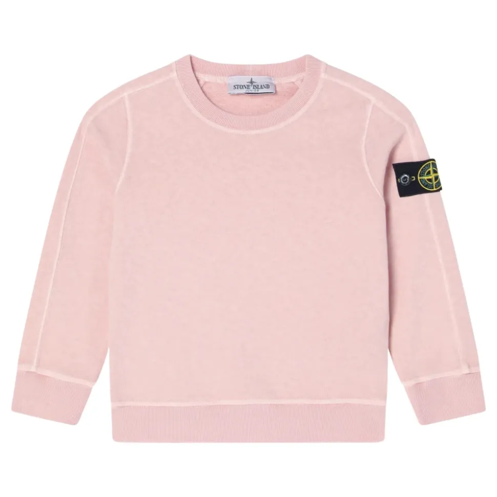 Felpa Rosa Girocollo