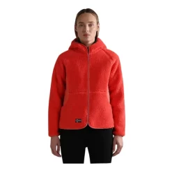 Felpa Rosa Yupik in Pile con Zip