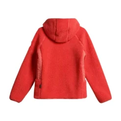 Felpa Rosa Yupik in Pile con Zip