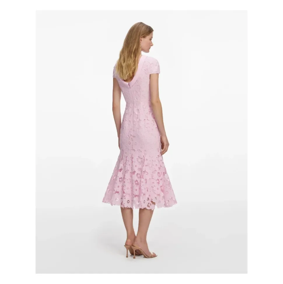 Fine Lace Midi Dress