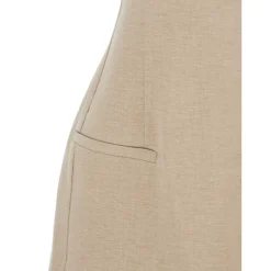 Flared Linen Blend Top