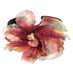 Floreale Nero Tiara Donna Fascia Diadema