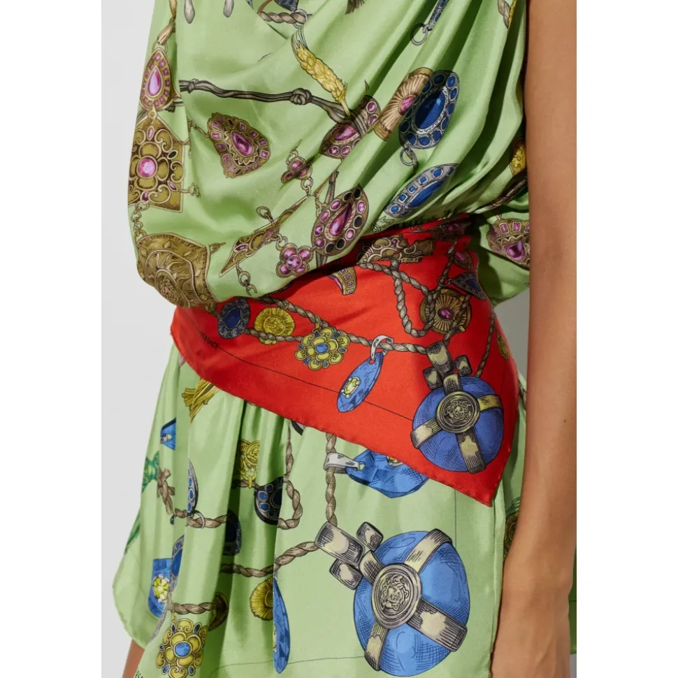 Foulard en soie imprimé Broken Jewels