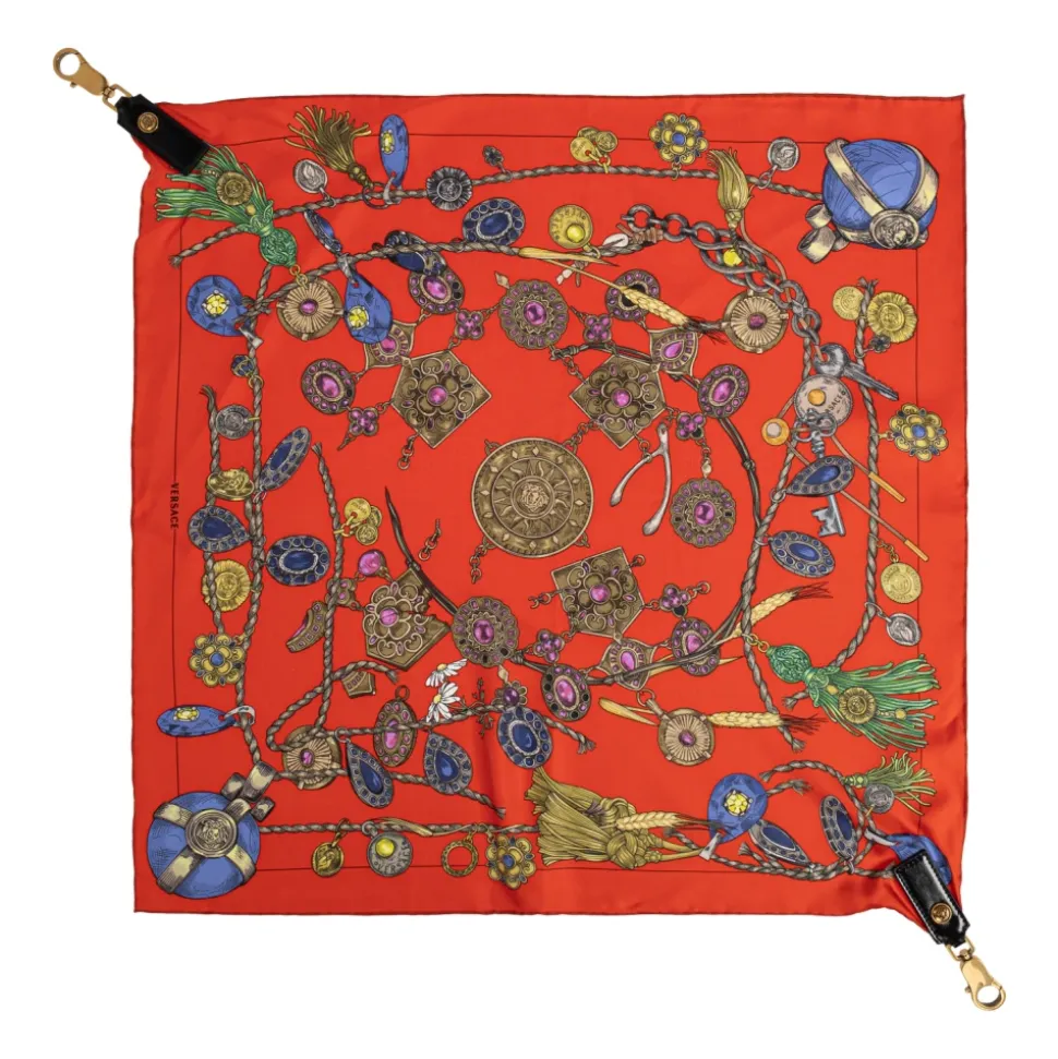 Foulard en soie imprimé Broken Jewels