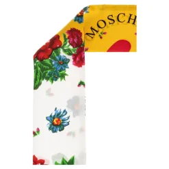Foulard in Seta con Motivo Floreale