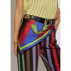 Foulard in Seta Stampato Charm 55 cm