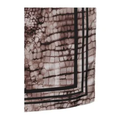 Foulard in Twill di Seta con Stampa Alligatore