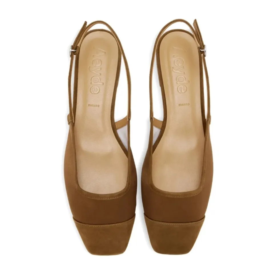 Geraldine Satin Toe-Cap Flats