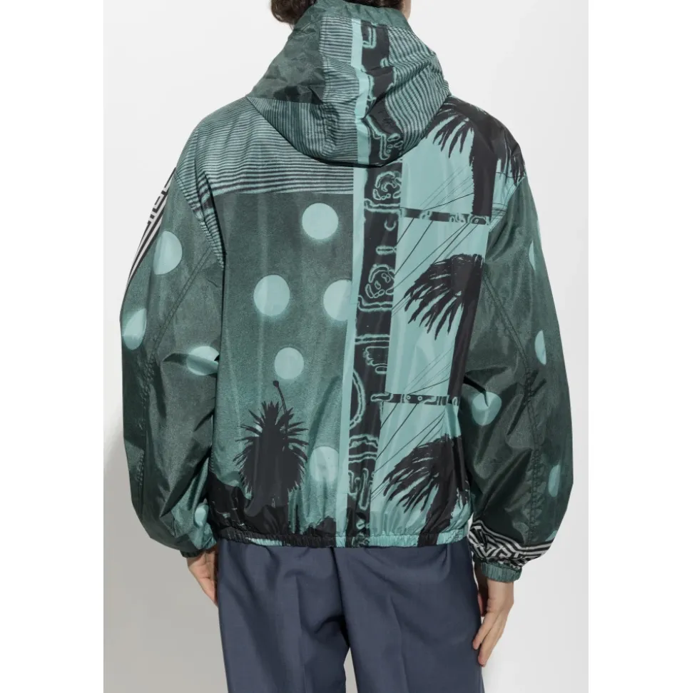 Giacca a vento in nylon stampata