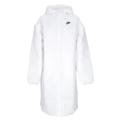 Giacca Lunga Piumino Parka Classico Bianco/Nero