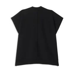 Gilet Senza Maniche Nero in Misto Lana