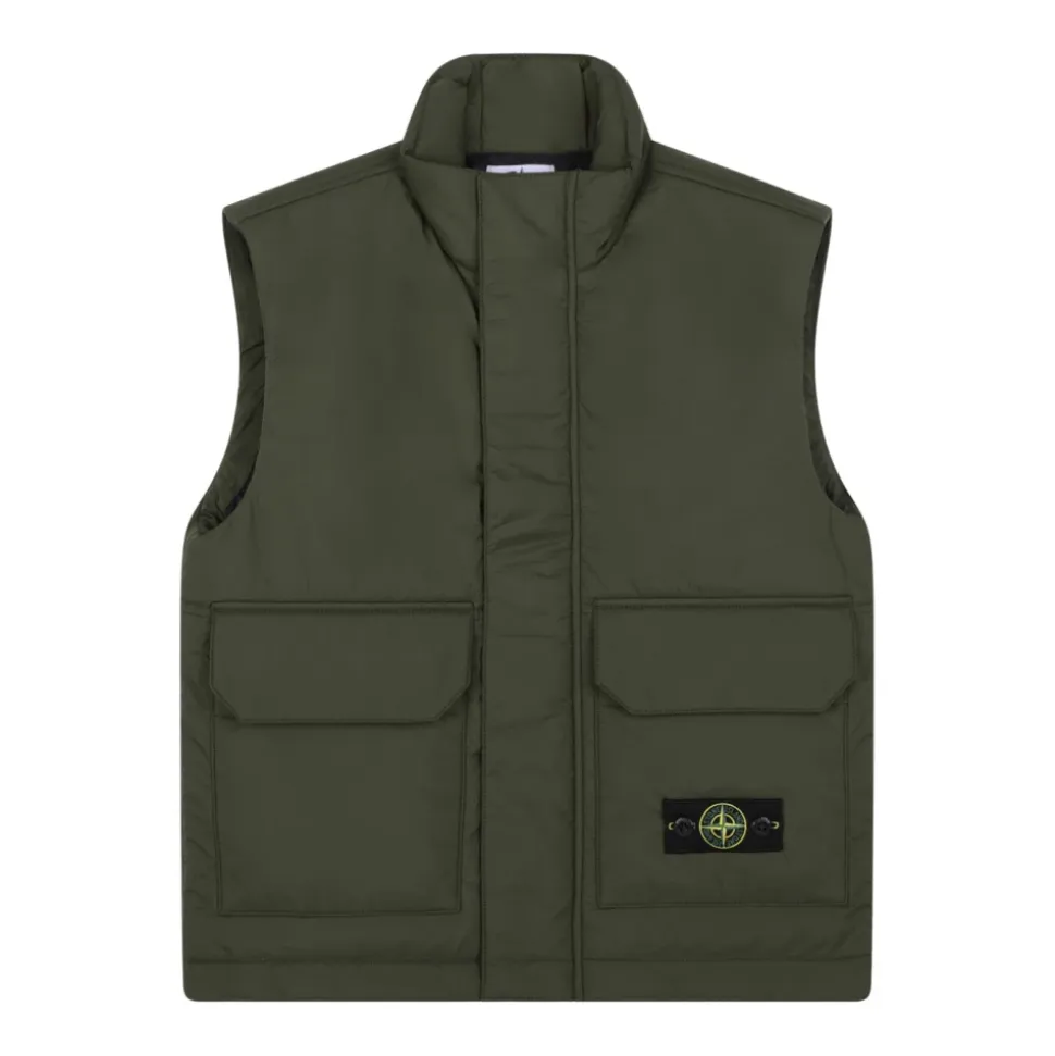 Gilet Verde Militare con Bussola