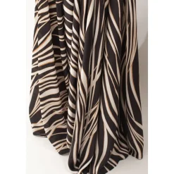 Gonna con spacco laterale Animalier in MULTICOLOR