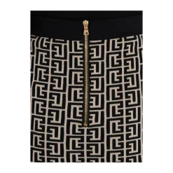 Gonna in Maglia Monogrammata