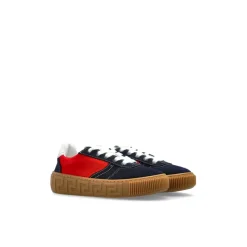 Greca Suede & Nylon Sneaker