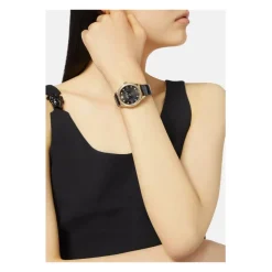 Hellenyium Orologio da Donna in Pelle Nera