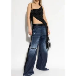 Jeans a gamba larga