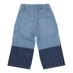 Jeans a gamba larga a vita media