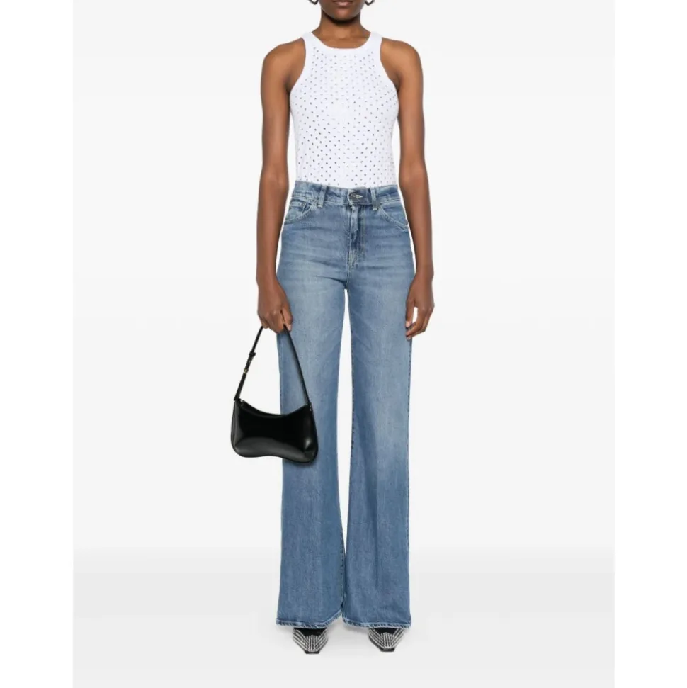 Jeans Amber a gamba larga