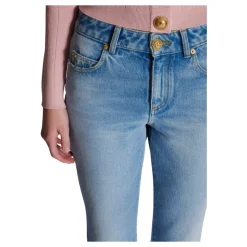 Jeans a zampa di denim
