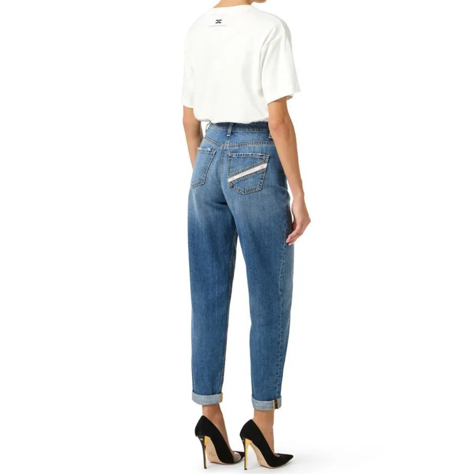 Jeans Balloon con Lucchetto Gioiello