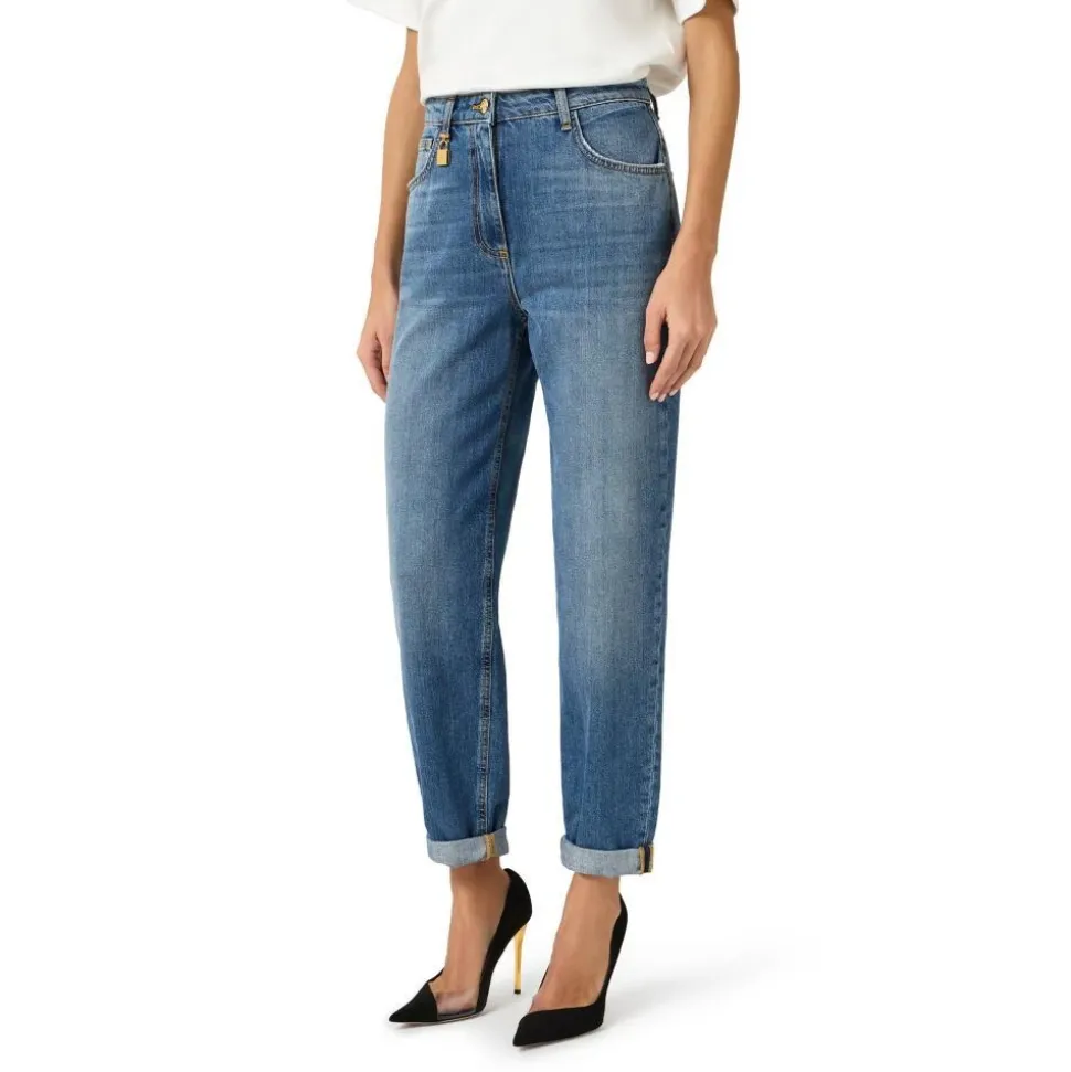 Jeans Balloon con Lucchetto Gioiello