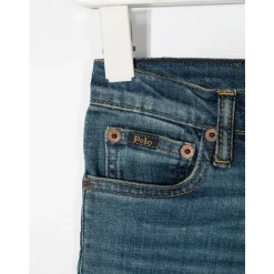 Jeans Classici Blu in Cotone Gamba Dritta