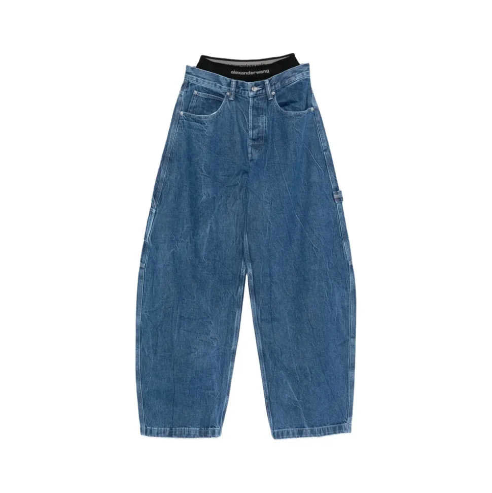 Jeans con dettagli da carpentiere