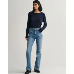 Jeans Flare a Vita Alta