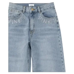 Jeans Impreziositi con Dettaglio Logo