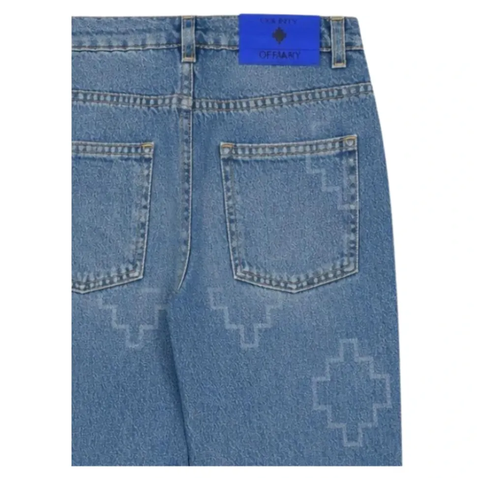 Jeans in denim di cotone