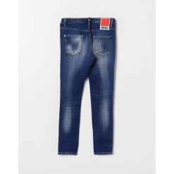 Jeans Stilosi con Schizzi di Vernice