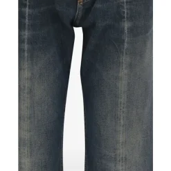 Jeans Straight Effetto Usurato