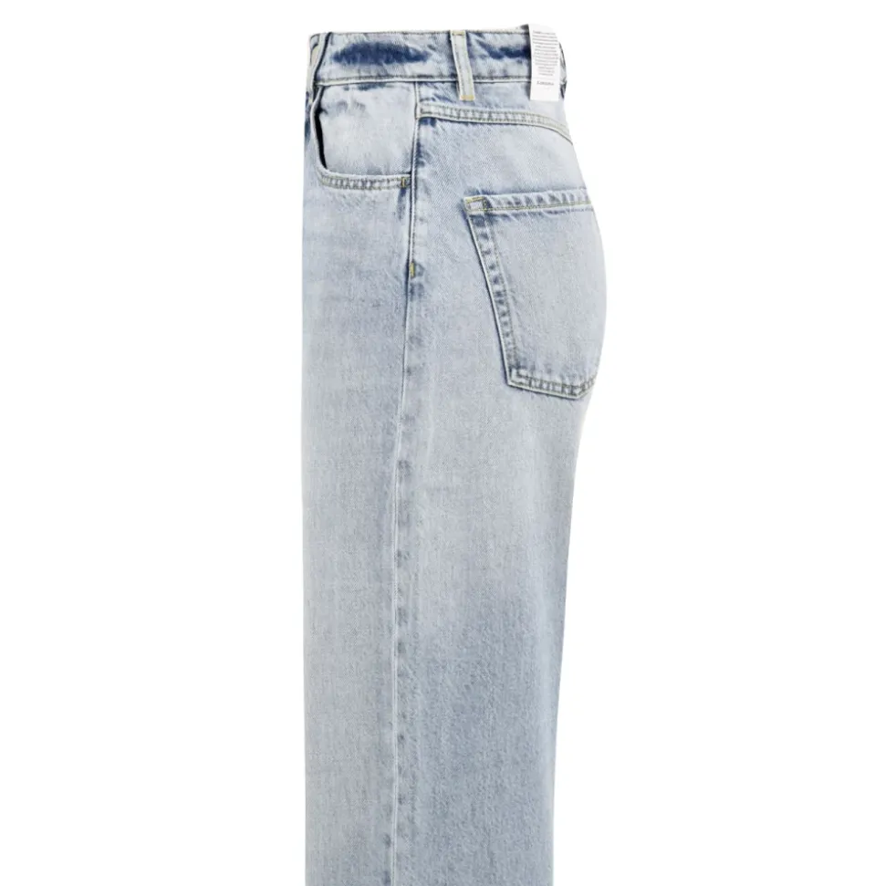 Jeans Wide Leg Blu per Donne